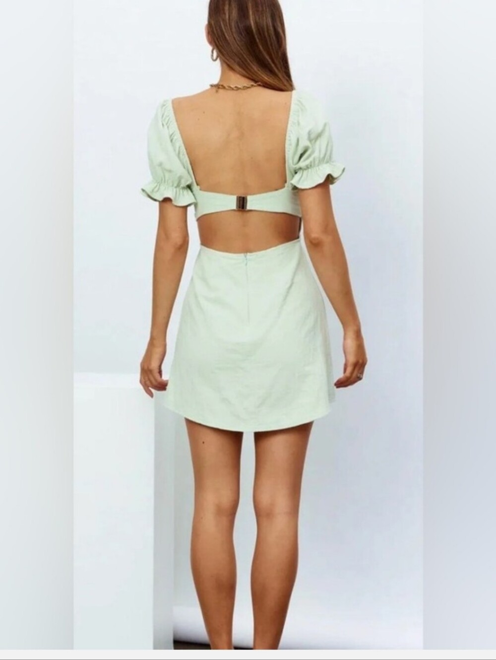 American Threads Mint Green Mini Dress, NWT - Picture 2 of 4